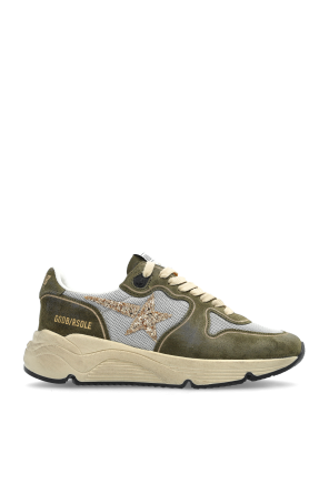 Golden ｜SNEAKERS (GWF00126 F003775 90352) Women's Running Sole in black nappa and suede